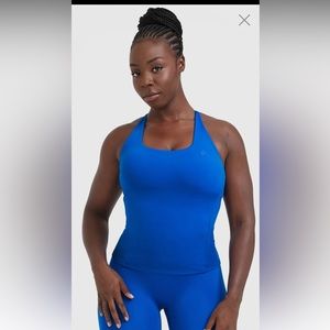 Oner active full length Vest, Cobalt Blue, built in sports bra